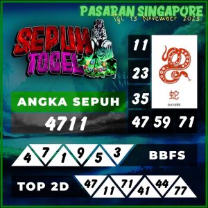 Prediksi Bocoran SINGAPORE 13 November