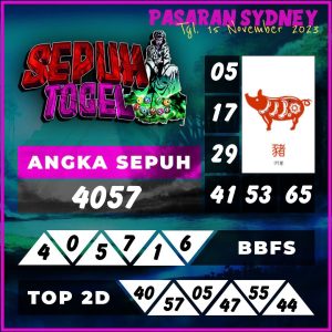 Prediksi Bocoran SYDNEY 15 November